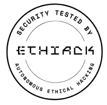 Badge da certifica\xe7\xe3o Ethiack